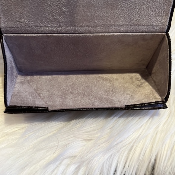 Gucci Monogram Logo Sunglasses Leather Case Trifold Travel Brown main image 4